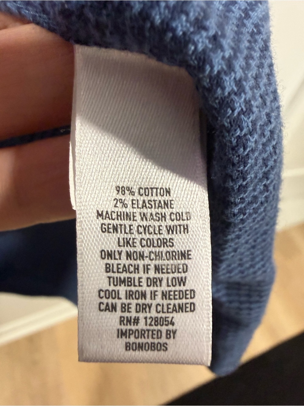 Bonobos Men's Blue Micro-Pattern Button-Down Shirt - Picture 4 of 4